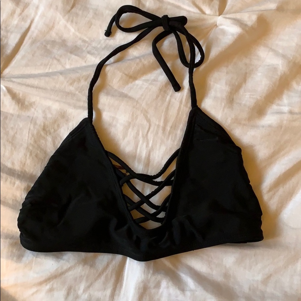 Black bikini top